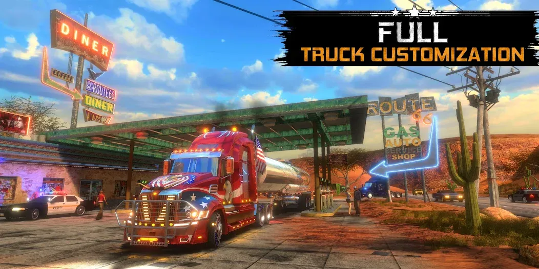 Truck Simulator USA Revolution мод на Андроид: Безлимитные деньги и топливо — скриншот 5