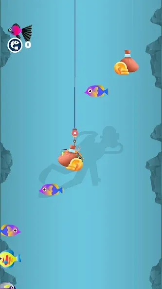 Idle Furry Fishing! MOD APK: Безлимитные монеты и быстрый улов — скриншот 2