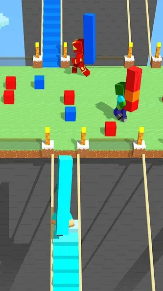 Скачать Craft Bridge Race мод — Безлимитные ресурсы и быстрый бег — скриншот 5