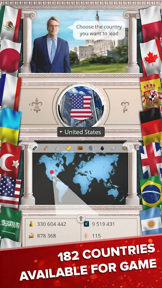 Скачать мод MA 1 – President Simulator — Больше ресурсов и быстрый прогресс — скриншот 5 Скачать мод MA 1 – President Simulator — Больше ресурсов и быстрый прогресс — скриншот 5