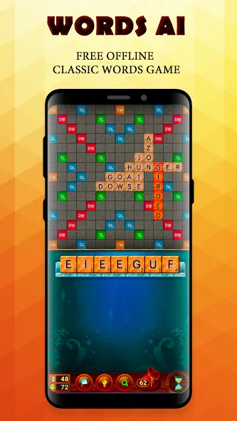 Words AI Friends Classic (Мод: Подсказки и безлимитные ходы) — скачать на Андроид — скриншот 1