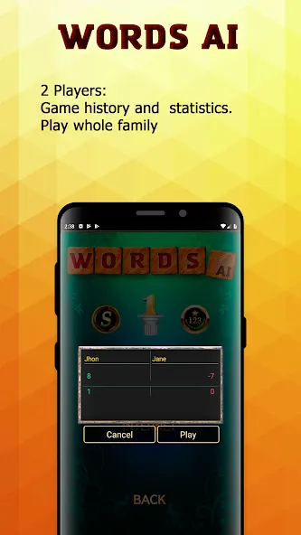 Words AI Friends Classic (Мод: Подсказки и безлимитные ходы) — скачать на Андроид — скриншот 3