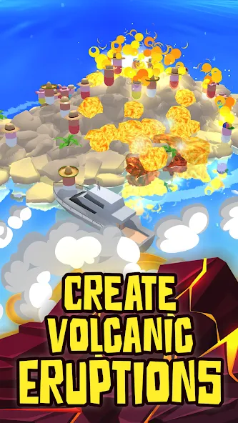 Volcano Island - Sim Game бесплатно на Андроид — мод: Безлимитные ресурсы и алмазы — скриншот 5