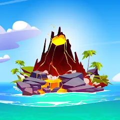 Volcano Island - Sim Game бесплатно на Андроид — мод: Безлимитные ресурсы и алмазы