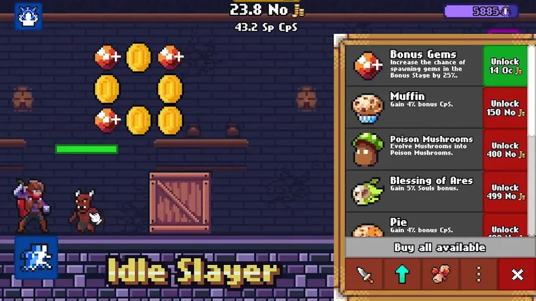 Idle Slayer взлом APK — Безлимитные ресурсы и быстрый прогресс — скриншот 4 Idle Slayer взлом APK — Безлимитные ресурсы и быстрый прогресс — скриншот 4