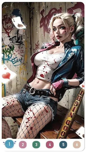 Скачать Clown Color, Paint by number Mod APK — Яркие краски и все раскраски — скриншот 5