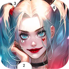 Скачать Clown Color, Paint by number Mod APK — Яркие краски и все раскраски
