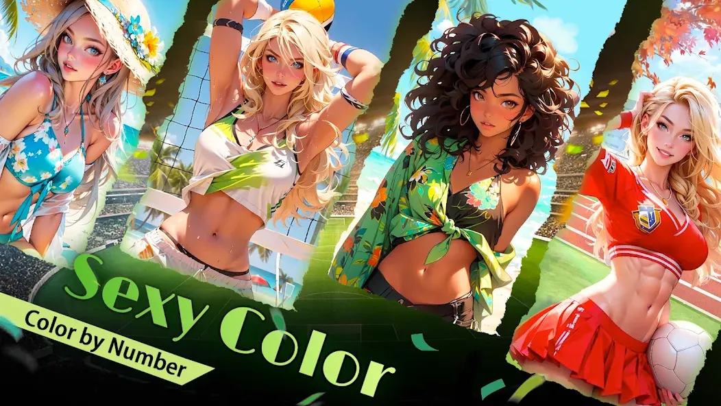 Adult Sexy Coloring Games мод на Андроид: Все раскраски разблокированы — скриншот 3