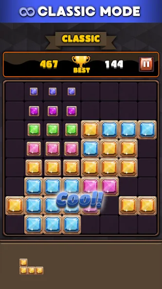 Block Puzzle 8x8 бесплатно на Андроид — мод: Без рекламы и бесконечные ходы — скриншот 2 Block Puzzle 8x8 бесплатно на Андроид — мод: Без рекламы и бесконечные ходы — скриншот 2