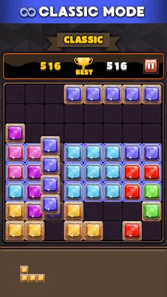 Block Puzzle 8x8 бесплатно на Андроид — мод: Без рекламы и бесконечные ходы — скриншот 4 Block Puzzle 8x8 бесплатно на Андроид — мод: Без рекламы и бесконечные ходы — скриншот 4