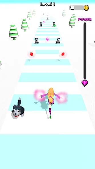 Скачать Power Girl 3D — Безлимитные деньги и энергия — скриншот 3
