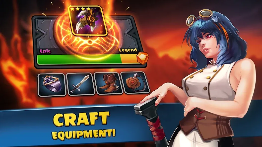 Auto Brawl Chess MOD APK: Неограниченные ресурсы и усиленные герои — скриншот 5 Auto Brawl Chess MOD APK: Неограниченные ресурсы и усиленные герои — скриншот 5