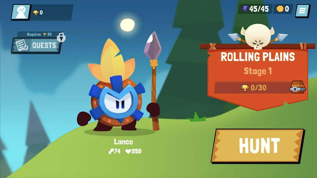Скачать Tiny Hunters - Monsters Attack Mod APK — Безлимитные монеты и энергия — скриншот 1 Скачать Tiny Hunters - Monsters Attack Mod APK — Безлимитные монеты и энергия — скриншот 1