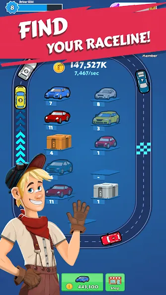 Скачать взлом Merge Car - Idle Merge Cars — Много денег и все машины — скриншот 4