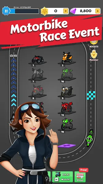 Скачать взлом Merge Car - Idle Merge Cars — Много денег и все машины — скриншот 5