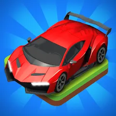 Скачать взлом Merge Car - Idle Merge Cars — Много денег и все машины