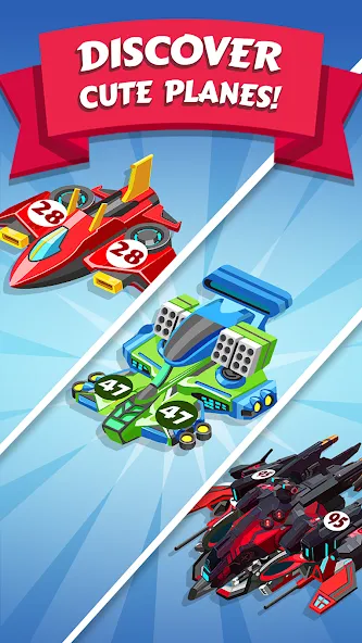 Скачать мод Merge Planes Idle Plane Game — Безлимитные деньги и самолеты — скриншот 4