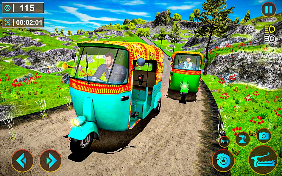 Скачать Tuk Tuk Offroad Auto Rickshaw на Андроид с модом — Безлимитные деньги и топливо — скриншот 1 Скачать Tuk Tuk Offroad Auto Rickshaw на Андроид с модом — Безлимитные деньги и топливо — скриншот 1