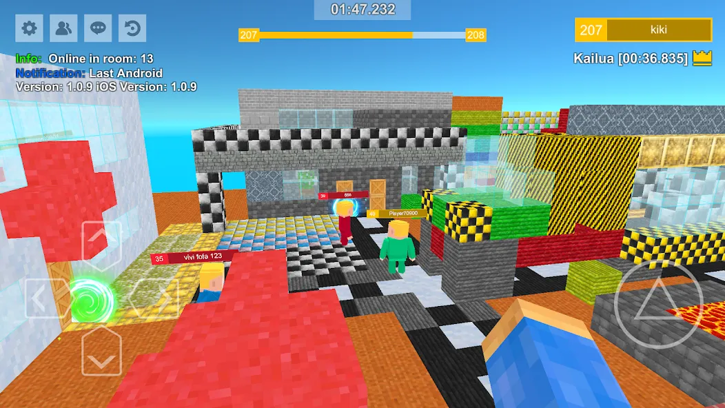 Мод Parkour Craft: Online PvP Game — Безлимитные монеты и ускоренный бег, скачать APK — скриншот 1
