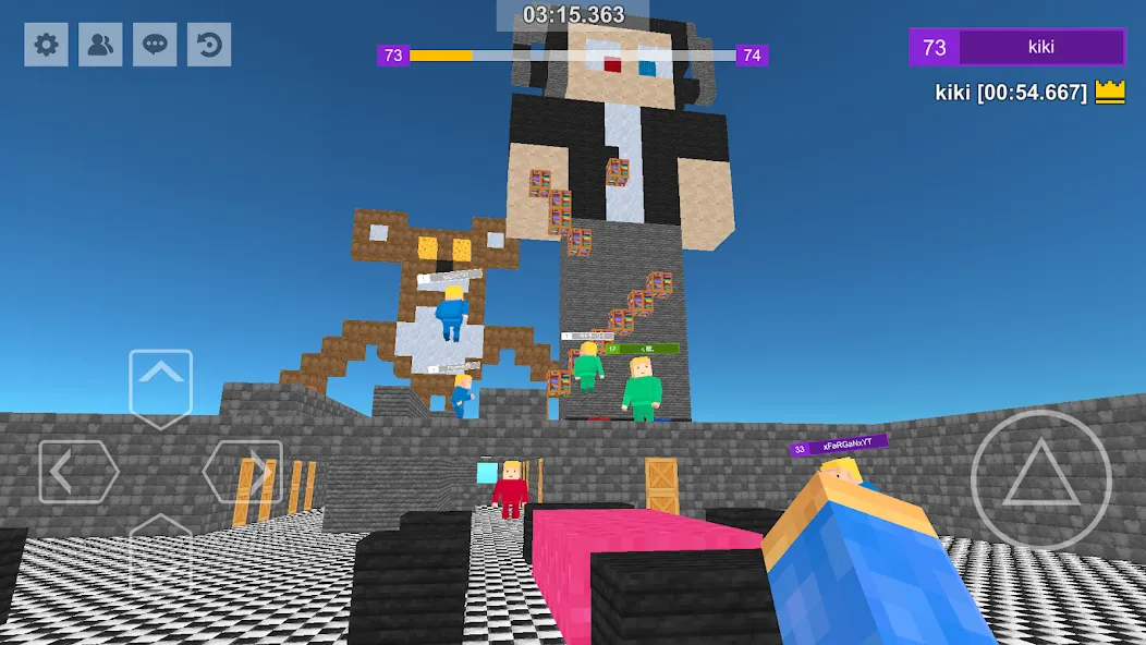 Мод Parkour Craft: Online PvP Game — Безлимитные монеты и ускоренный бег, скачать APK — скриншот 3