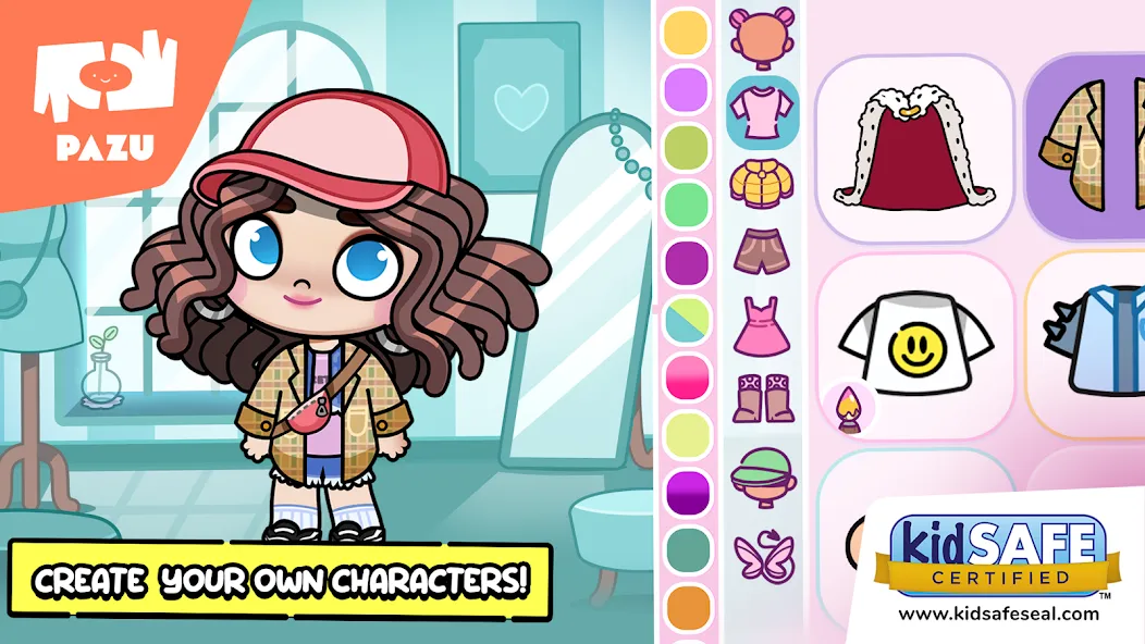 Avatar Maker Dress up for kids мод на Андроид: Разблокированы все наряды и аксессуары — скриншот 1