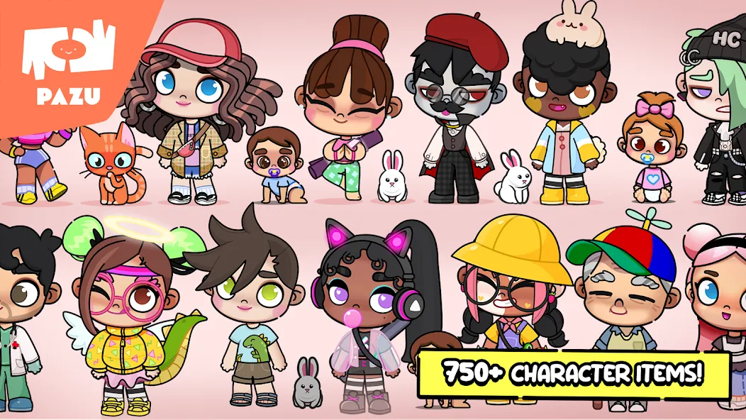 Avatar Maker Dress up for kids мод на Андроид: Разблокированы все наряды и аксессуары — скриншот 4