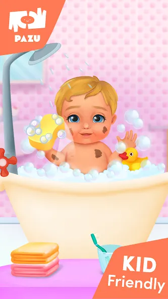 Baby care game & Dress up на телефон — скачать мод: Много денег и все наряды — скриншот 3 Baby care game & Dress up на телефон — скачать мод: Много денег и все наряды — скриншот 3