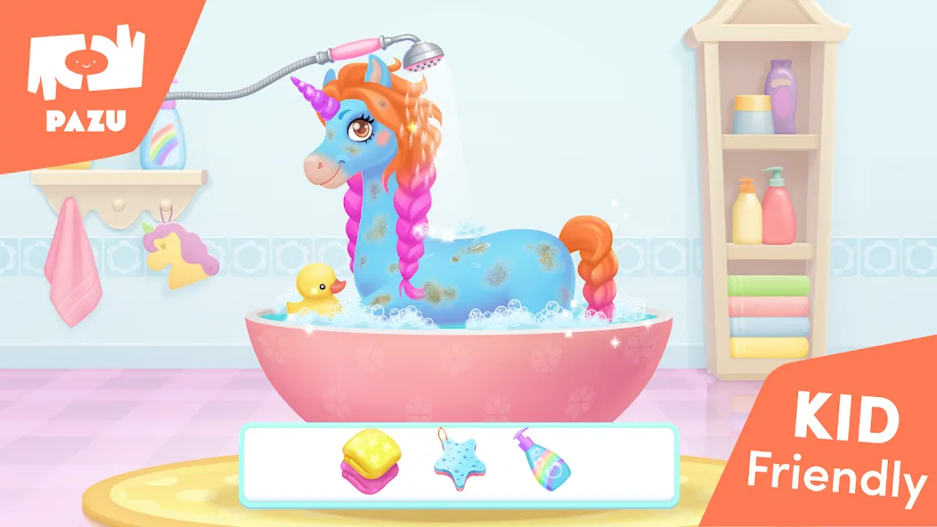 My Unicorn dress up for kids взлом APK — Без рекламы и все наряды открыты — скриншот 3