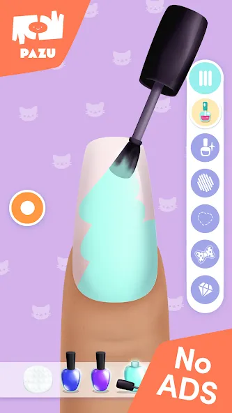 Girls Nail Salon - Kids Games (Мод: Все салоны и украшения открыты) — скачать на Андроид — скриншот 2 Girls Nail Salon - Kids Games (Мод: Все салоны и украшения открыты) — скачать на Андроид — скриншот 2