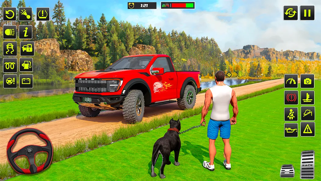 Offroad 4x4 Jeep Driving Game — последняя версия с модом (Безлимитные деньги и топливо) — скриншот 1