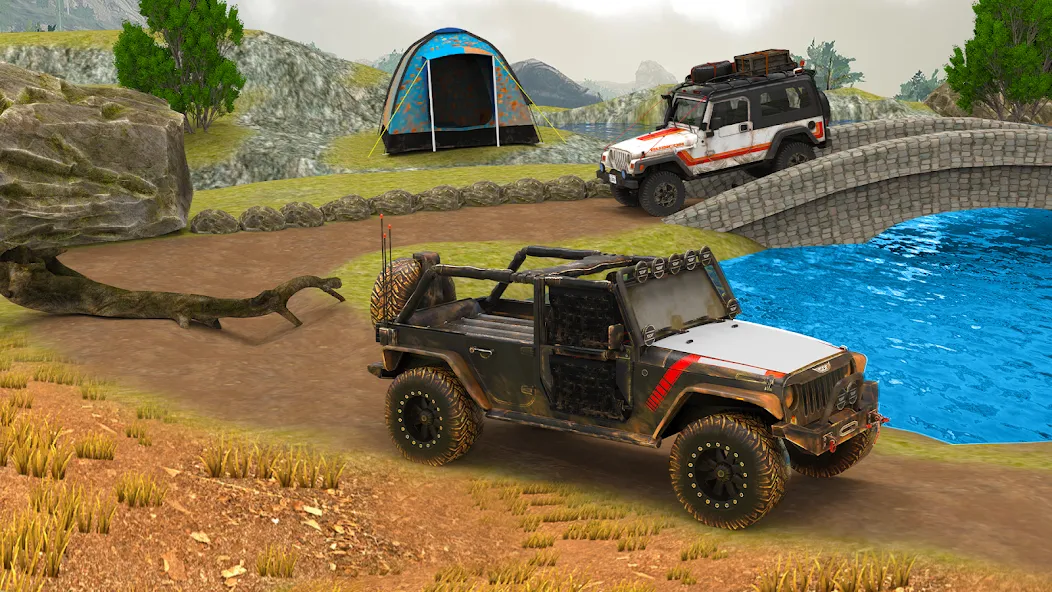 Offroad 4x4 Jeep Driving Game — последняя версия с модом (Безлимитные деньги и топливо) — скриншот 3