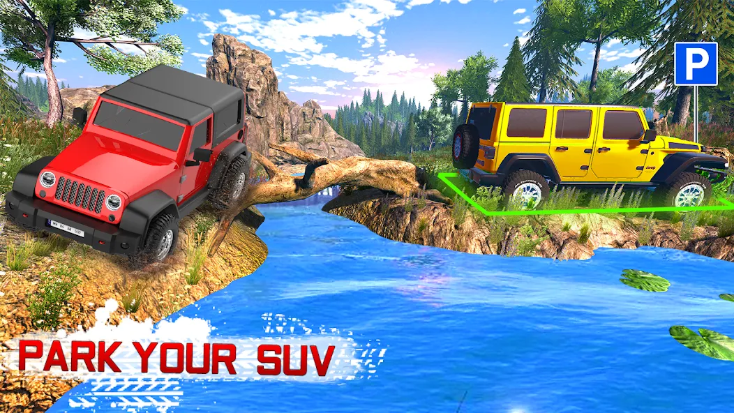 Offroad 4x4 Jeep Driving Game — последняя версия с модом (Безлимитные деньги и топливо) — скриншот 4