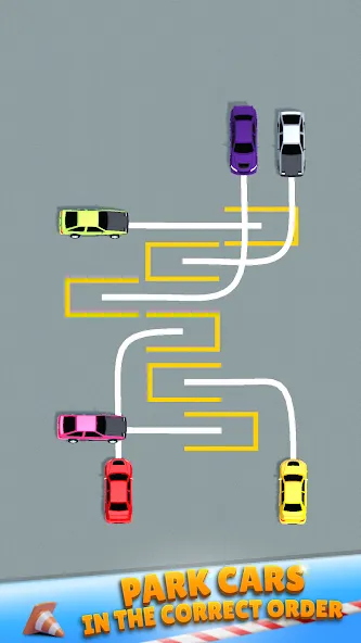 Parking Order! взломанный APK — Без рекламы и открыты все уровни — скриншот 1