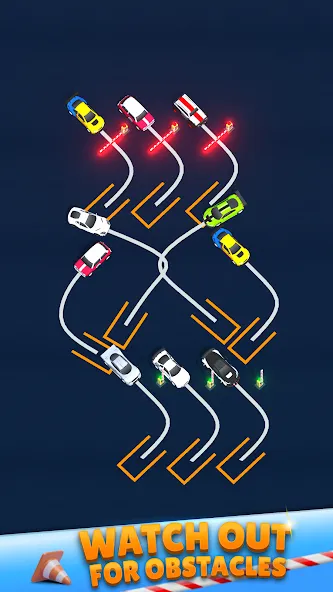 Parking Order! взломанный APK — Без рекламы и открыты все уровни — скриншот 2