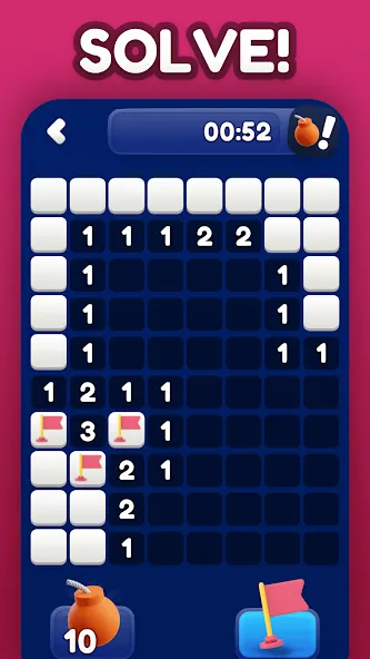 Minesweeper Bomb Mines Game на телефон — скачать мод: Без рекламы и бесконечные подсказки — скриншот 5 Minesweeper Bomb Mines Game на телефон — скачать мод: Без рекламы и бесконечные подсказки — скриншот 5