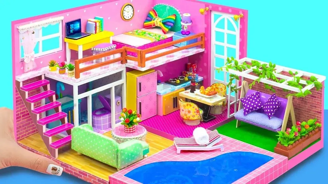 Girl Doll House Design Games MOD APK скачать на Андроид — Безлимитные деньги и все предметы — скриншот 2 Girl Doll House Design Games MOD APK скачать на Андроид — Безлимитные деньги и все предметы — скриншот 2