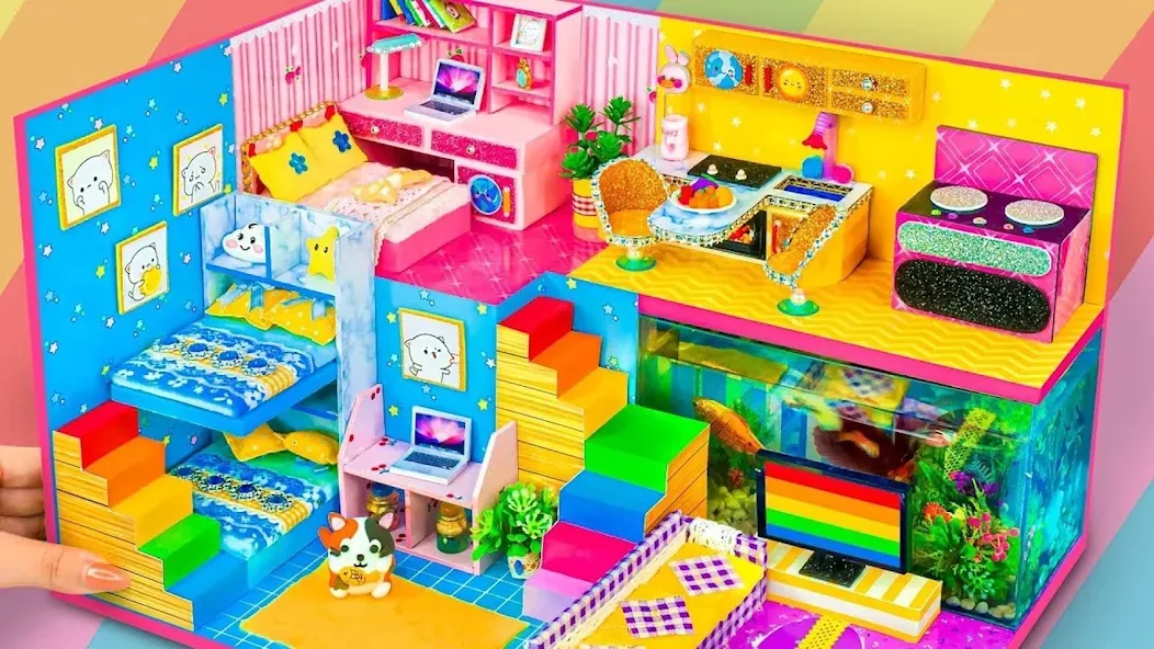 Girl Doll House Design Games MOD APK скачать на Андроид — Безлимитные деньги и все предметы — скриншот 4 Girl Doll House Design Games MOD APK скачать на Андроид — Безлимитные деньги и все предметы — скриншот 4