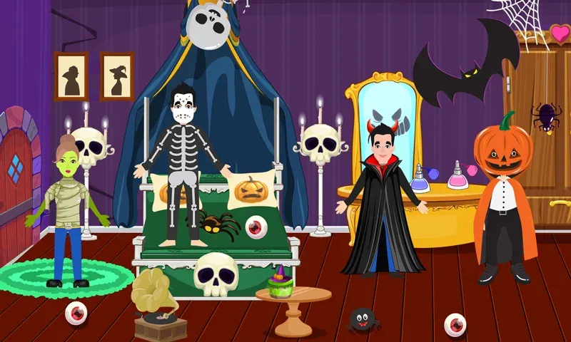 Pretend Play Halloween Party (Мод: Все предметы для хэллоуинской вечеринки) — скачать на Андроид — скриншот 3