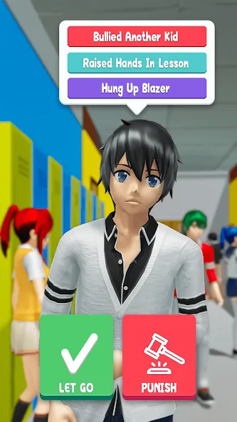 Скачать Anime School Teacher Simulator на Андроид с модом — Безлимитные деньги и все костюмы — скриншот 1