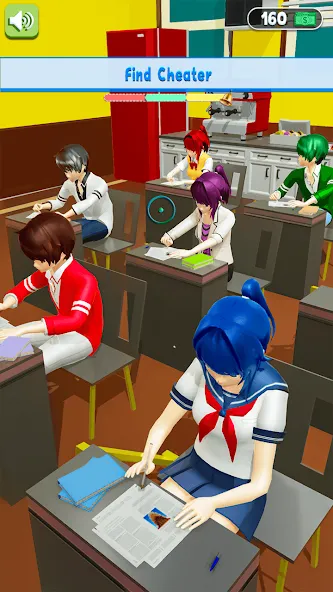 Скачать Anime School Teacher Simulator на Андроид с модом — Безлимитные деньги и все костюмы — скриншот 4