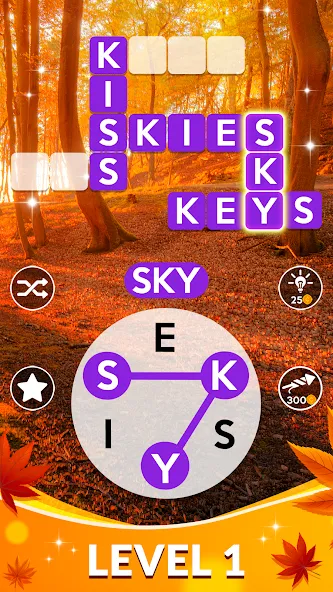 Скачать мод Wordscapes — Безлимитные подсказки и открыты все уровни — скриншот 1 Скачать мод Wordscapes — Безлимитные подсказки и открыты все уровни — скриншот 1