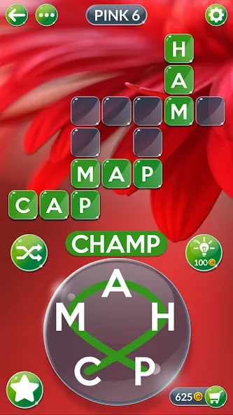 Wordscapes In Bloom — последняя версия с модом (Безлимитные подсказки и монеты) — скриншот 4 Wordscapes In Bloom — последняя версия с модом (Безлимитные подсказки и монеты) — скриншот 4
