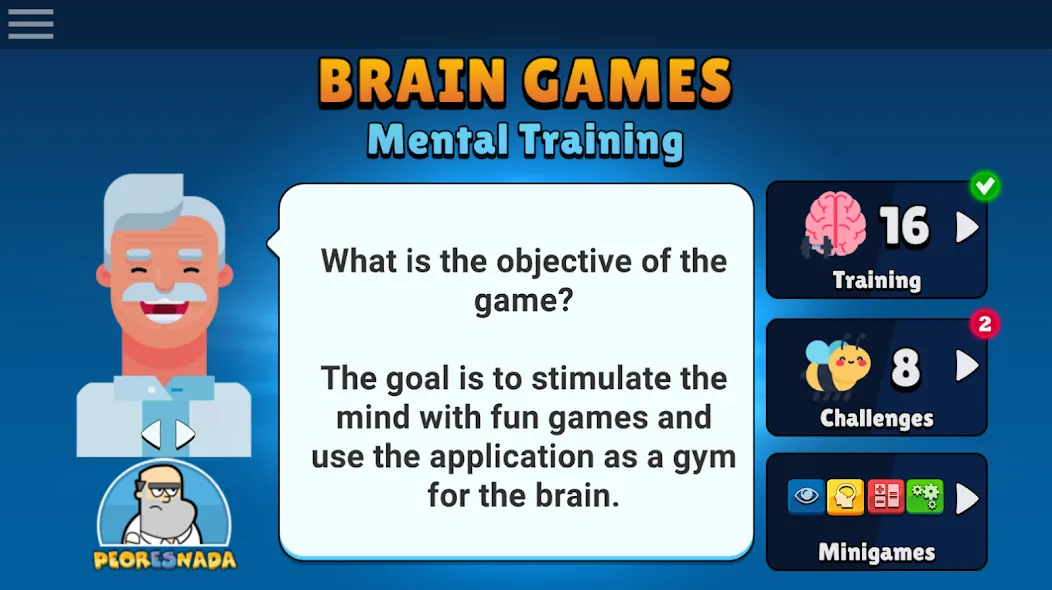 Neurobics: 60 Brain Games на телефон — скачать мод: Безлимитные подсказки и открыты все игры — скриншот 1 Neurobics: 60 Brain Games на телефон — скачать мод: Безлимитные подсказки и открыты все игры — скриншот 1