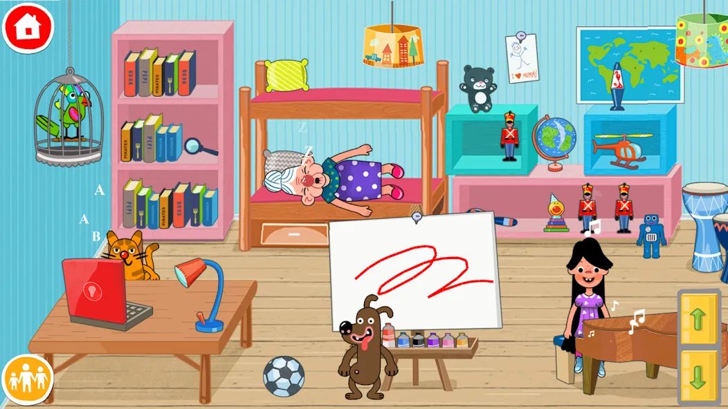 Pepi House: Happy Family — последняя версия с модом (Открыты все комнаты и персонажи) — скриншот 4