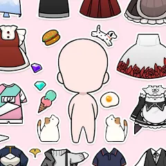 Скачать Unnie doll Mod APK — Все наряды и аксессуары открыты