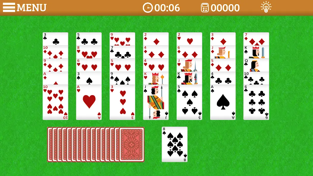 Скачать Golf Solitaire Multi CardsGame последней версии — Безлимитные подсказки и отмены — скриншот 2