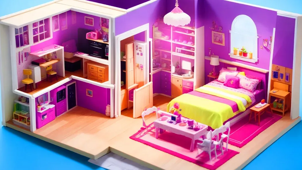 Doll House Design: Girl Games (Мод: Безлимитные деньги и всё открыто) — скачать на Андроид — скриншот 2