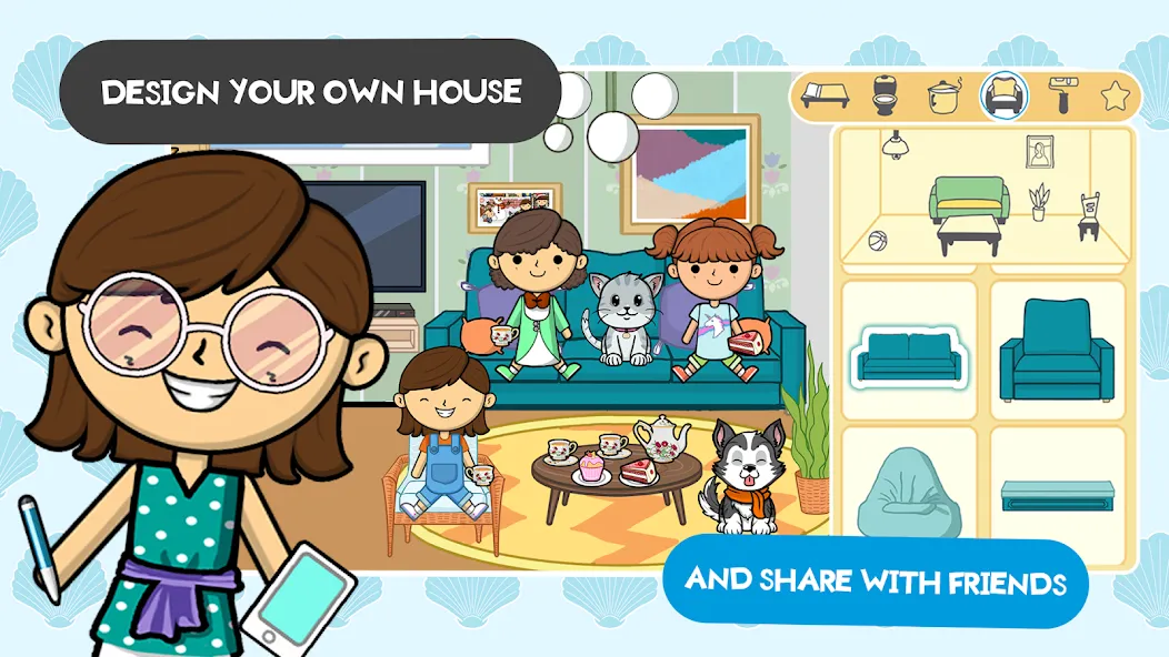 Скачать Lila's World:Create Play Learn на Андроид с модом — Разблокированы все предметы и локации — скриншот 1 Скачать Lila's World:Create Play Learn на Андроид с модом — Разблокированы все предметы и локации — скриншот 1