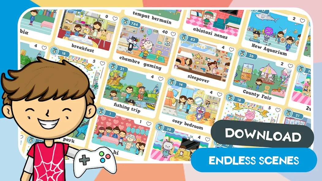 Скачать Lila's World:Create Play Learn на Андроид с модом — Разблокированы все предметы и локации — скриншот 2 Скачать Lila's World:Create Play Learn на Андроид с модом — Разблокированы все предметы и локации — скриншот 2