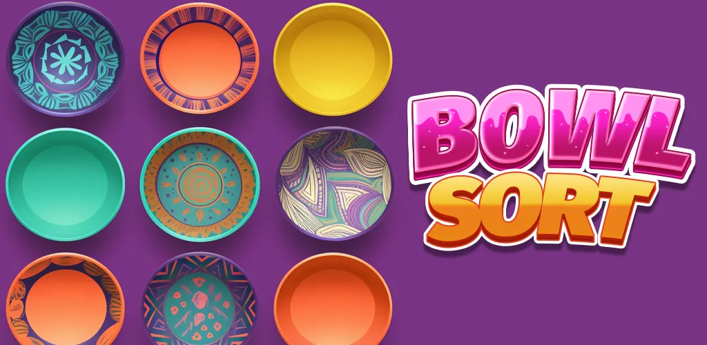 Bowl Sort Bonanza взлом на Андроид — Безлимитные подсказки и открыты все уровни — скриншот 1